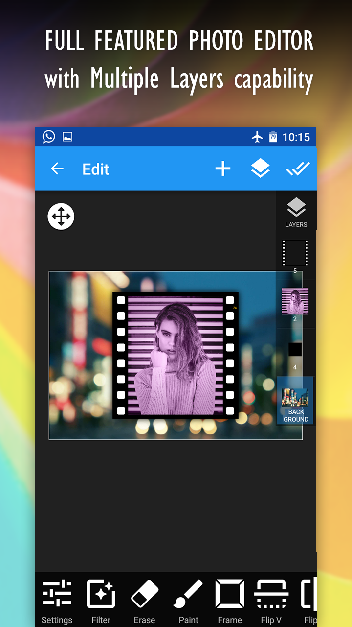 Multilayer Photo app screenshot